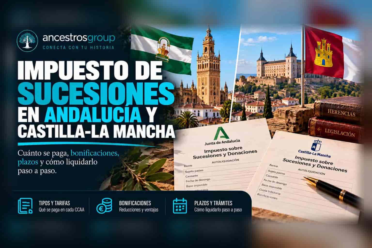 Impuesto de sucesiones en Andalucía y Castilla La Mancha