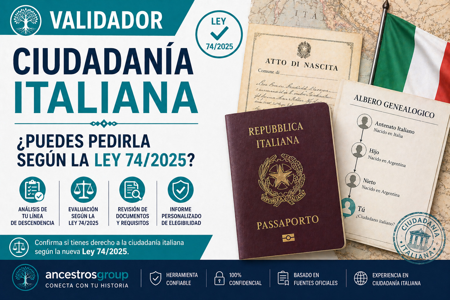 validador ciudadanía italiana