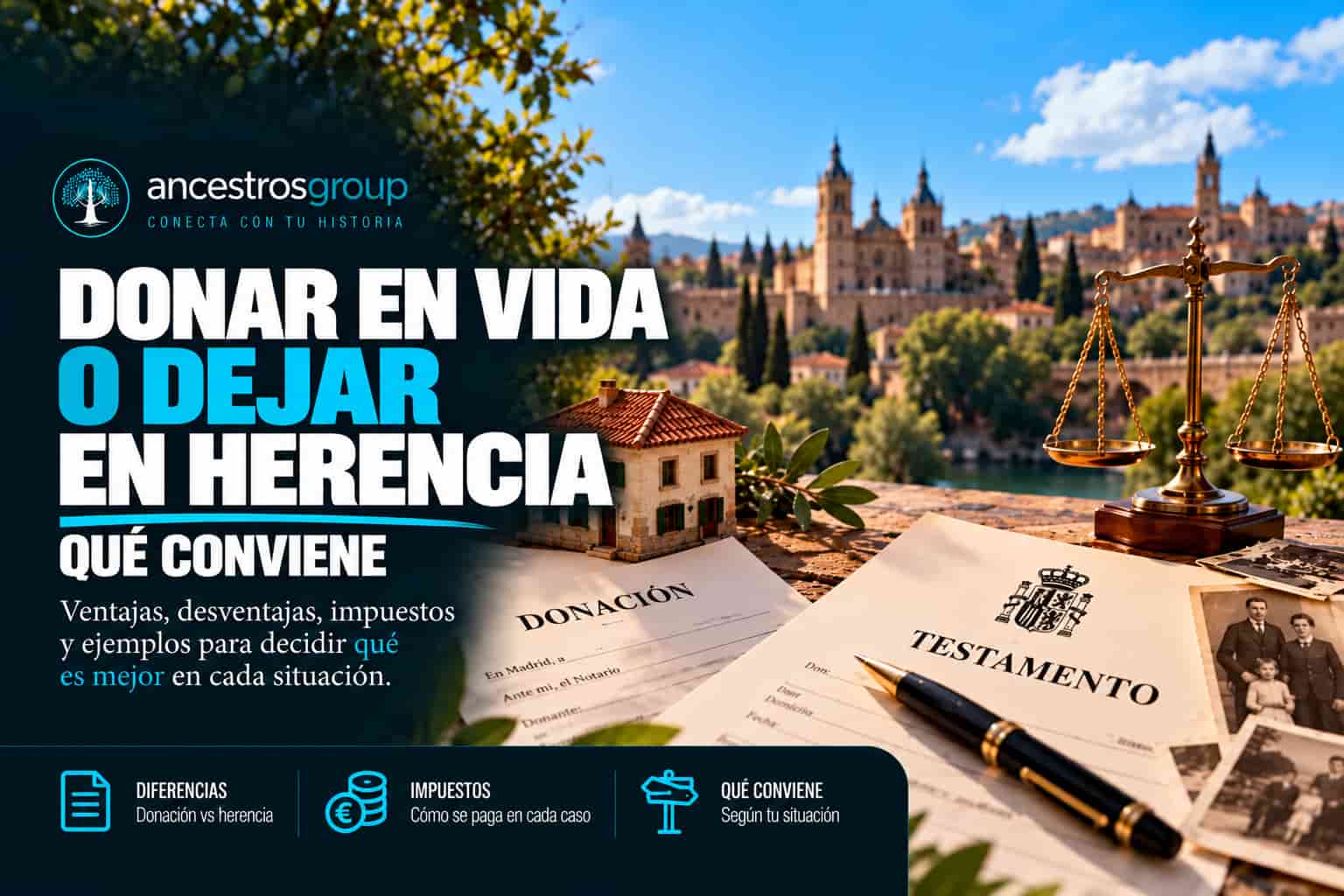Donar o dejar herencia